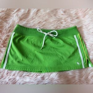 Vintage Abercrombie & Fitch Green Workout Mini Skirt